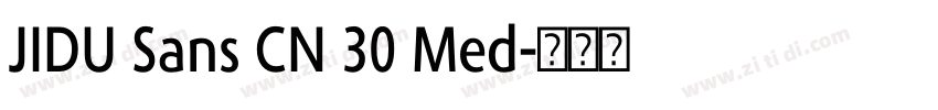 JIDU Sans CN 30 Med字体转换